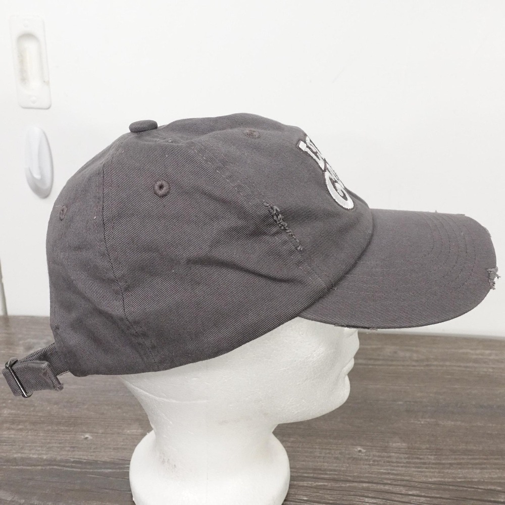 Luke Combs Miller Lite Hat Cap Strap Back One Size Gray Distressed Dad Mens - Picture 8 of 11